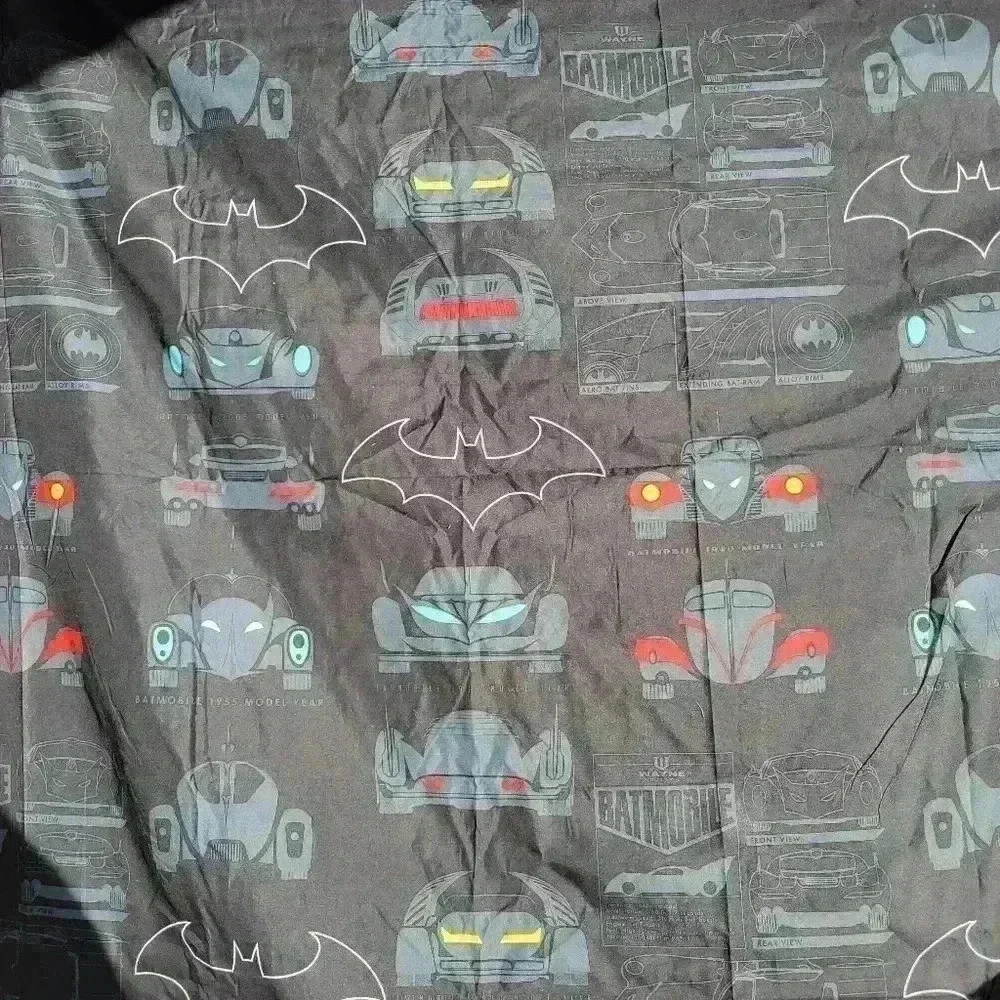BATMAN DC COMICS BEDDING SUPER SOFT TWIN SIZE TOP SHEET BLACK